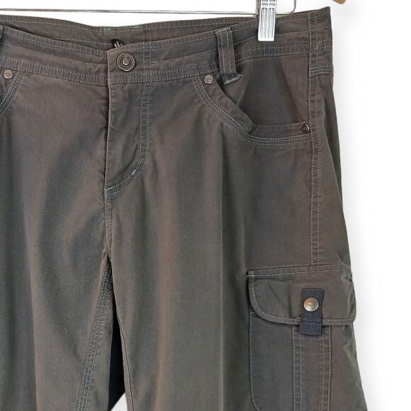 Kuhl SZ 12 Women's Free Range Army Green 11" Cargo Shorts - Picture 4 of 7